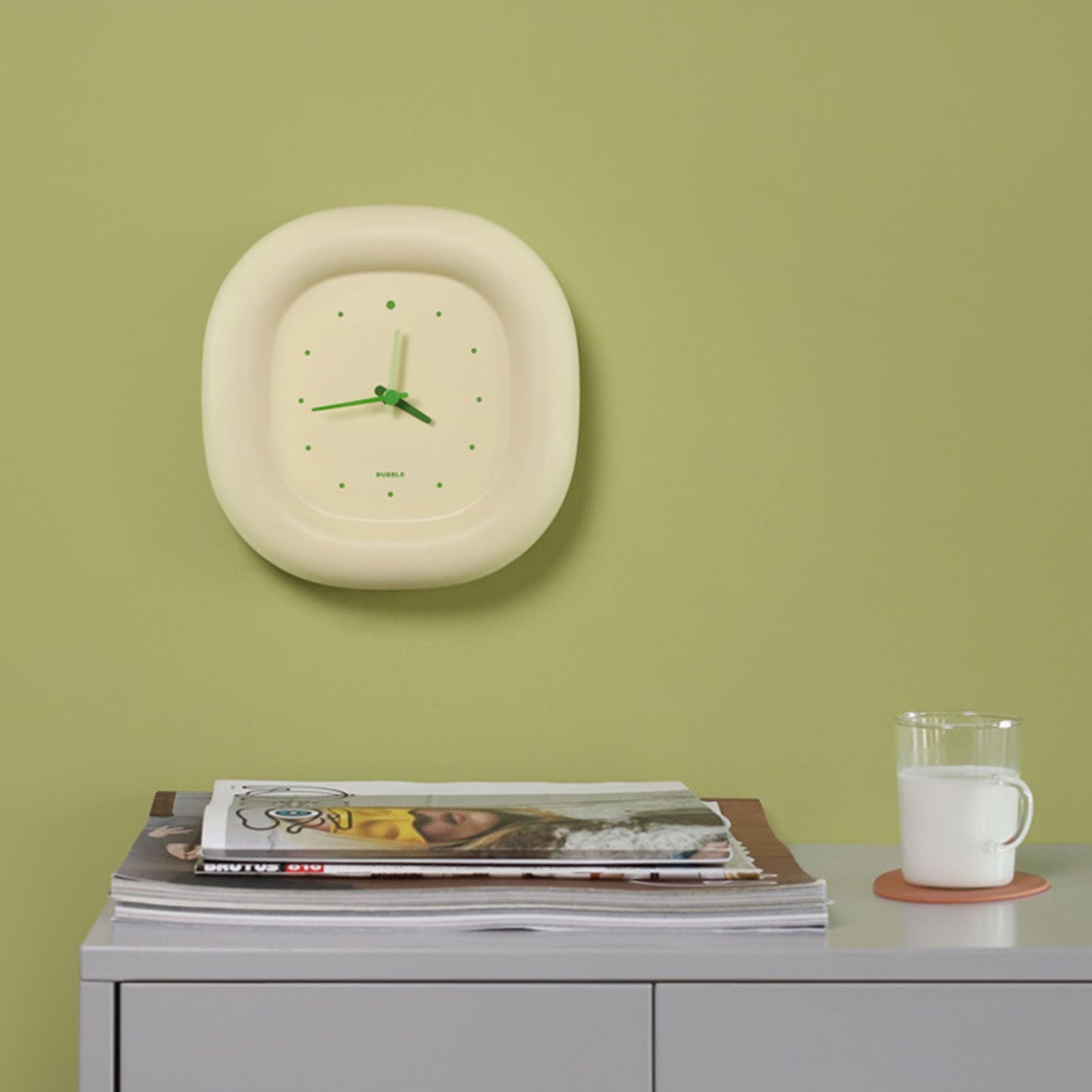 Cute Wall Clock Simple Lovely Vivid Colors Strong ABS Multifunction Kids Wall Clockfor Bedroom Office Indoor V1294-YM0512-3115220132111