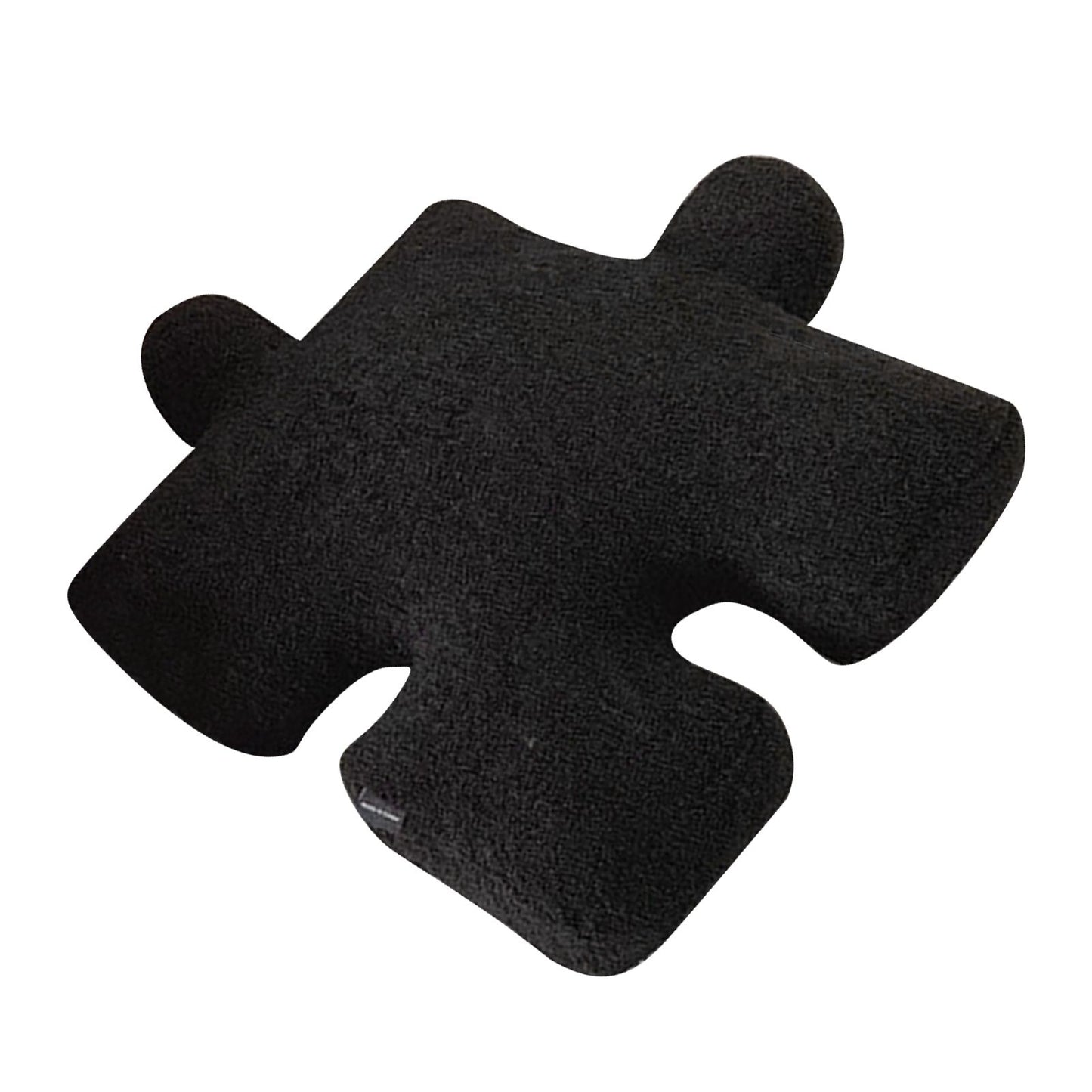 Plush Throw Pillow Ultra Soft Cushion Puzzle Special Shaped for Sofa Bed Window Home Decor Black V1294-YM0512-3117220278811