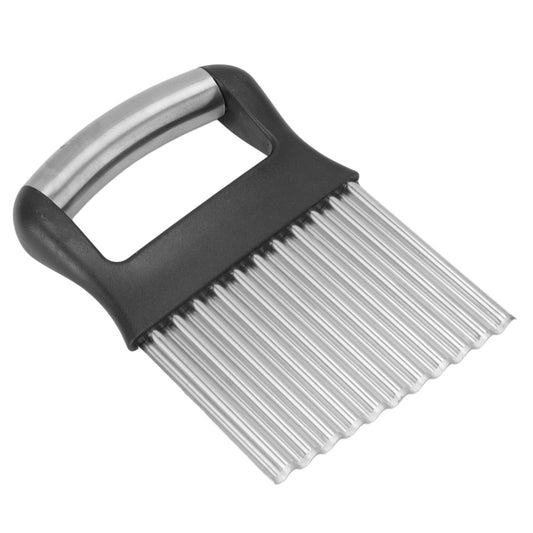 Crinkle Cutter Rustproof Stainless Steel Wavy Potato Crinkle Cutter with Comfortable Grip for Kitchen V1294-YM0512-3118220289311