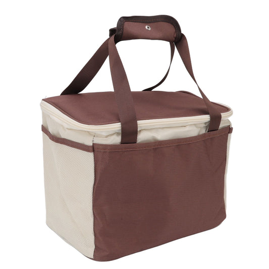 Insulated Lunch Bag Leak Proof Portable Reusable Lunch Box for Students Men Women and Office Workers L Coffee V1294-YM0512-3118220296412