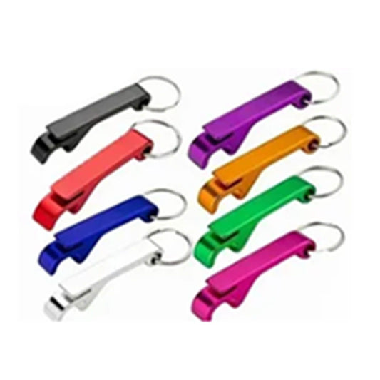 50pcs Keychain Bottle Opener Aluminum Alloy Mini Pocket Beer Beverage Opener Colorful Metal Bottle Opener V1294-YM0512-3118220308511