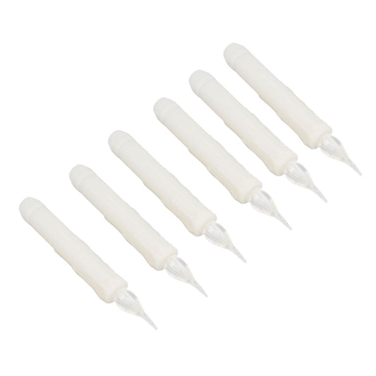 6 Pcs LED Taper Candles Smokeless Reusable Warm Light Long Strip Candle Lights for Parties Weddings Family V1294-YM0512-3119220162911