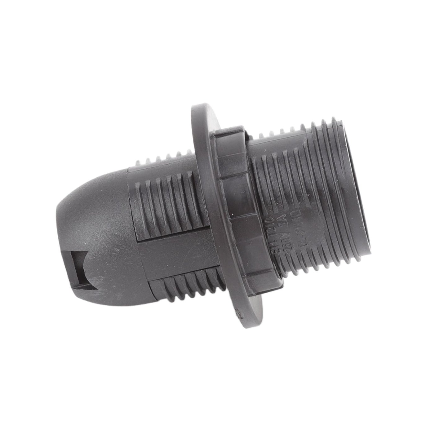 10PCS E14 Lamp Holder ABS with Sleeve High Temperature Resistant Light Socket Base for Home Black V1294-YM0512-3119220169011