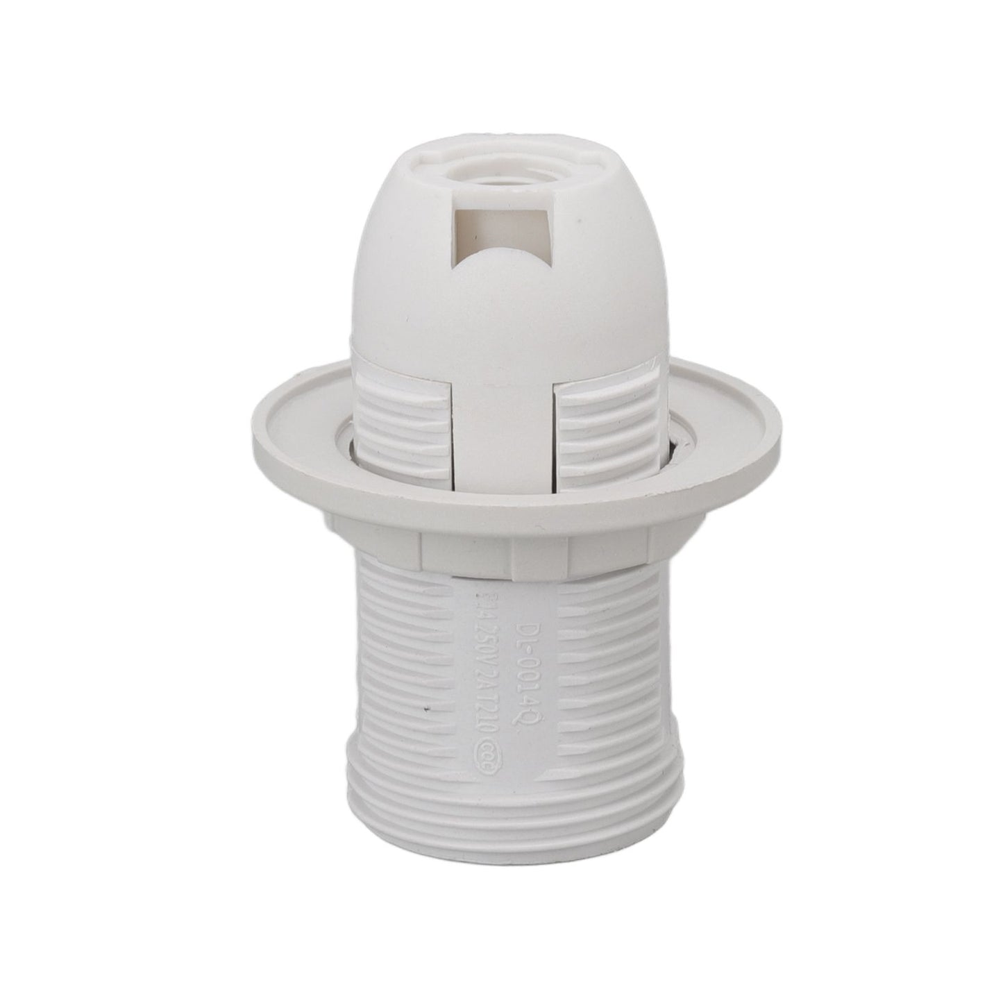 10PCS E14 Lamp Holder ABS with Sleeve High Temperature Resistant Light Socket Base for Home White V1294-YM0512-3119220169012