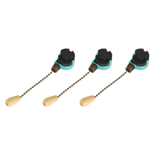 3Pcs Ceiling Light Pull Chain Switch 3 Speed 4 Wire Ceiling Fan Lamp Switch for Ceiling Lamp Fan Lamp Wall V1294-YM0512-3119220171113