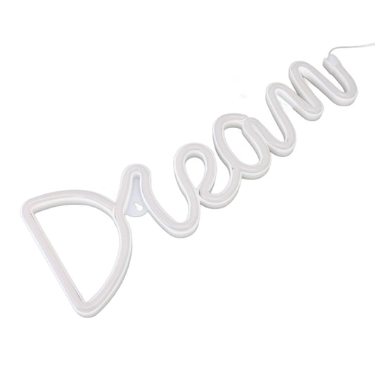 LED Neon Light Dream Battery USB Operated Neon Wall Light for Bedroom Living Room Bar Party Christmas Wedding V1294-YM0512-3119220172011