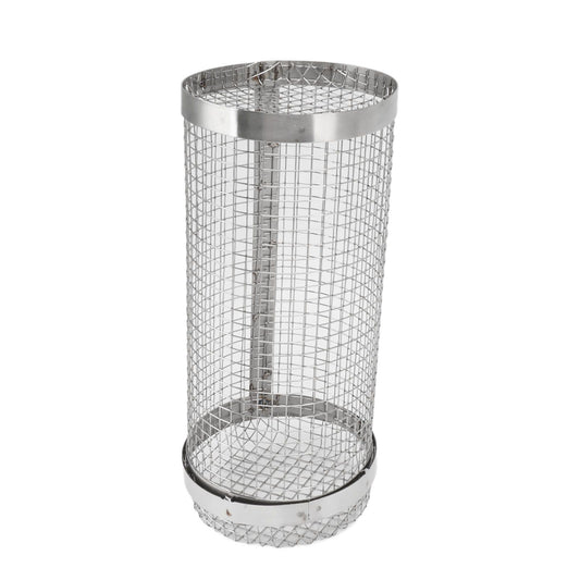 Barbecue Grilling Basket Stainless Steel Heat Resistant Rust Prevention BBQ Grill Cage with Hook for Camping V1294-YM0521-3111230053012