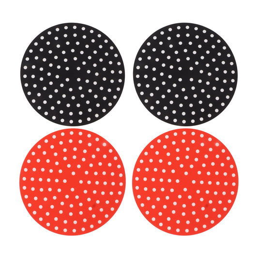 4PCS Round Air Fryer Mat High Temperature Resistant Oilproof Reusable Silicone Air Fryer Liner for Air Fryer V1294-YM0521-3113230064311