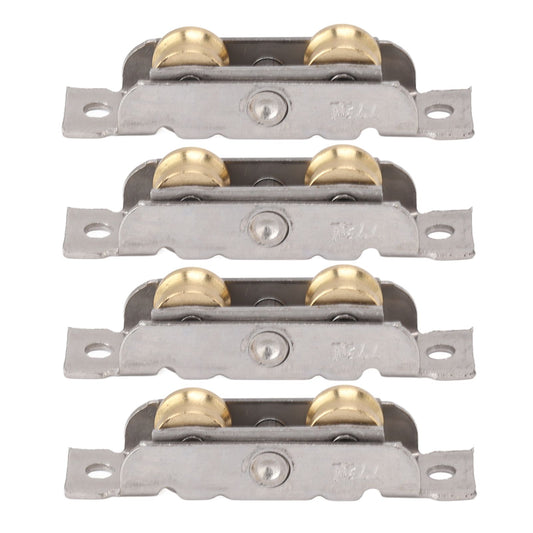 4PCS Sliding Patio Door Roller Assembly Stainless Steel Copper Ball Bearing Wheel Roller Assembly for Glass V1294-YM0521-3114230050212