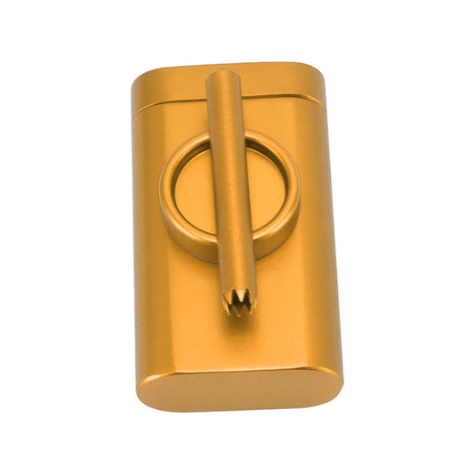 Mini Cigarette Crusher Aluminum Alloy Wear Resistant Incisive Cigarette Grinder with Tobacco Collection Tube V1294-YM0521-3117220296812