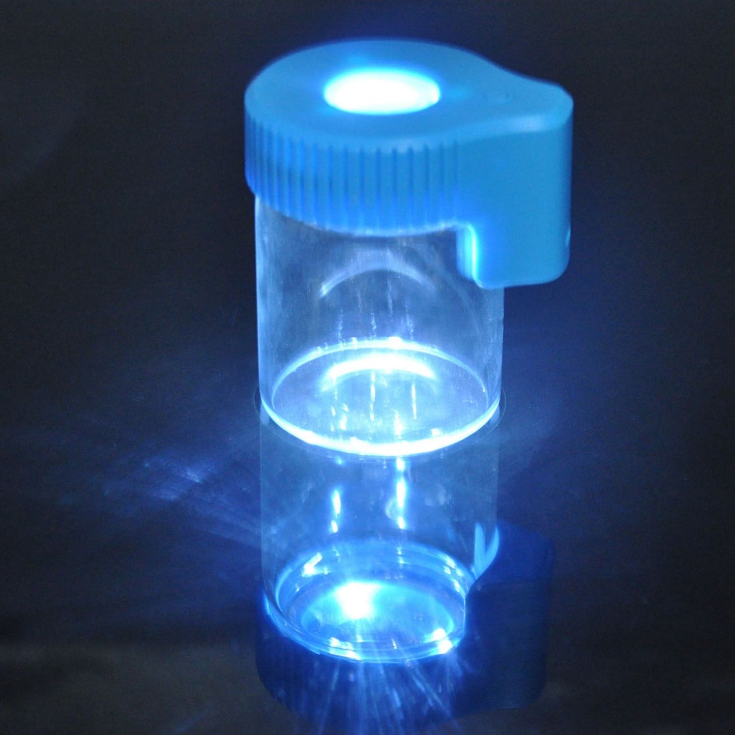 LED Magnifying Jar 8X Magnifying Viewing Jar Glass Shell Odor Proof Waterproof LED Storage Container for V1294-YM0521-3117220301611
