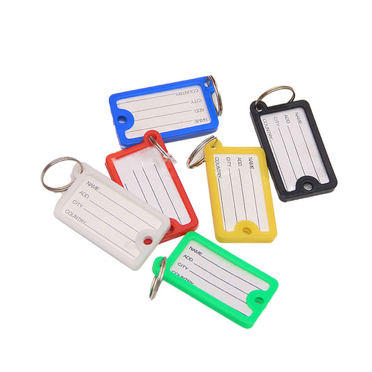 72PCS Keys Identifier Easy to Record and Identify Colorful PP Key Label for Office School Home V1294-YM0521-3117230004411