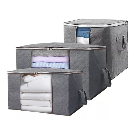 Clothes Storage Bag Large Capacity Foldable Clothing Moving Bag with Front Transparent Window V1294-YM0521-3117230024111
