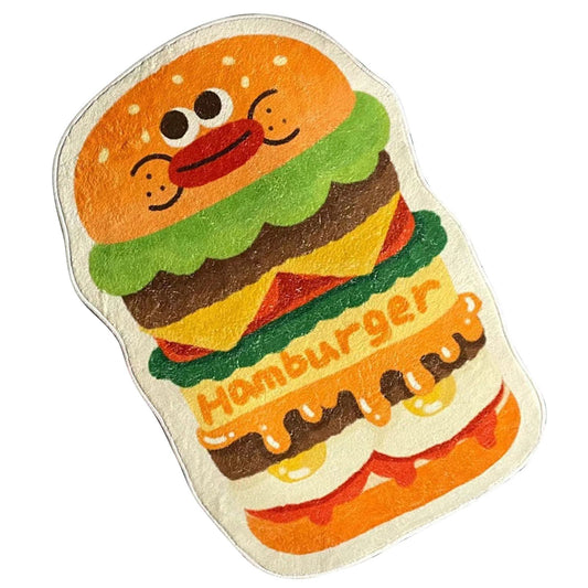 Cute Absorbent Mat Cartoon Pattern Slip Resistant Comfortable Wrapped Edges Area Pad for Bedroom Bathroom V1294-YM0521-3117230045411