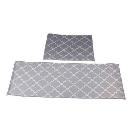 2Pcs Kitchen Mat Dustproof Floor Mat Rug Home Decoration for Office Hotel V1294-YM0521-3117230053111