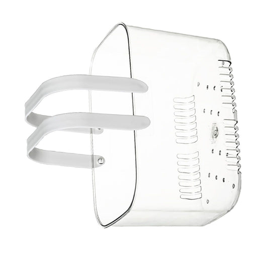 Clear Hand Basket Comfortable Handle Ventilation Holes Easy Access Versatile Fruit Storage Basket for Camping V1294-YM0521-3117230074511