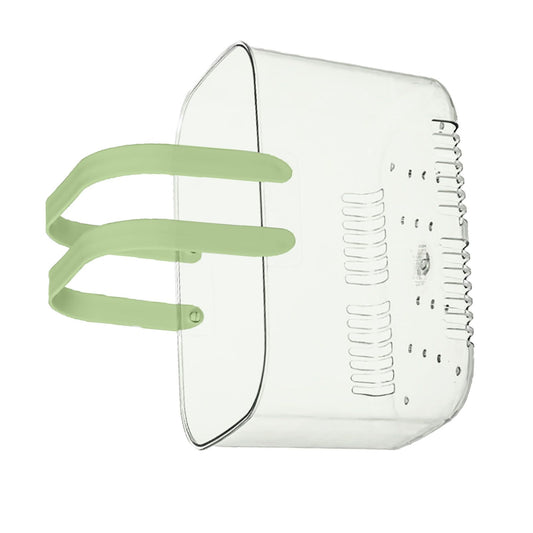 Clear Hand Basket Comfortable Handle Ventilation Holes Easy Access Versatile Fruit Storage Basket for Camping V1294-YM0521-3117230074513
