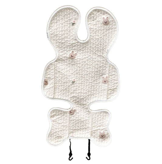 Soft Baby Stroller Seat Cushion Breathable Pure Cotton Infant Car Seat Head Neck Body Support Thin Style V1294-YM0521-3117230077514
