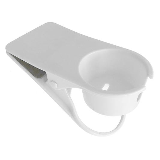 Desk Cup Holder Clip Space Saving Large Multifunctional Table Clamp Mug Stand for Beverage Bottle White V1294-YM0521-3117230081111