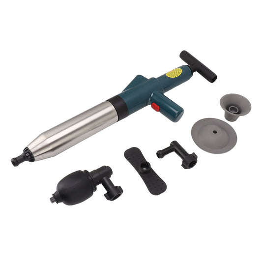 Toilet Plunger Kit High Pressure Fast Efficient Manual Drain Plumb Plunger for Bathroom Kitchen Floor Drain V1294-YM0521-3117230081911