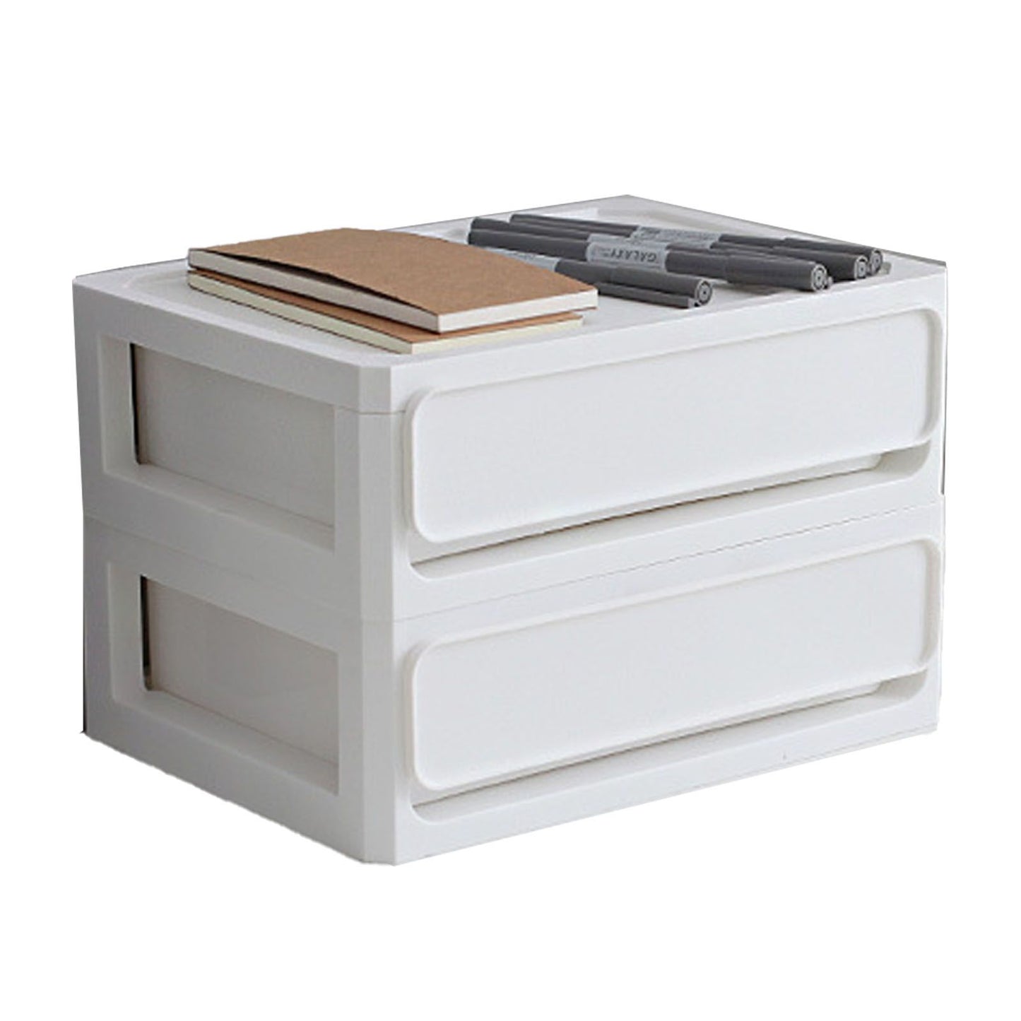 Storage Drawer Multi Layers Stackable Dustproof Desktop Storage Box Organizer for Student Dormitory Home V1294-YM0521-3117230084711
