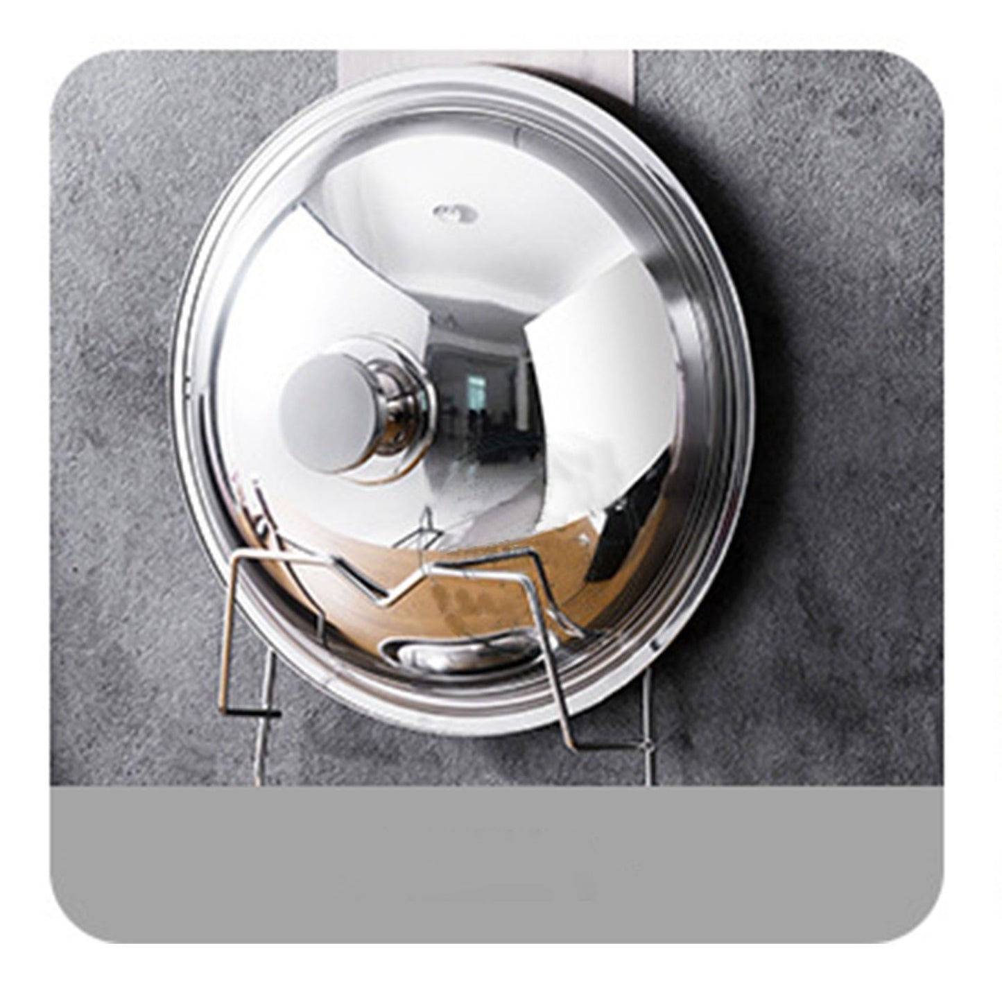 Wall Mounted Pot Lid Rack 3 Layers Multifunction Stainless Steel Lid Holder Chopping Board Storage Rack for V1294-YM0521-3118230031611