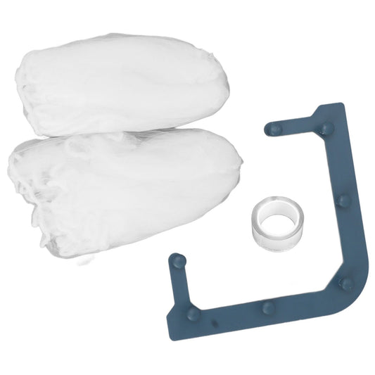 2 Set Triangle Holder Filter Stable Corner Sink Strainer with 100PCS Sink Strainer Bag for Kitchen Waste V1294-YM0521-3118230057012
