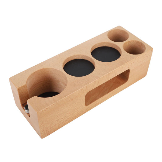 Wood Coffee Filter Tamper Holder Wooden Coffee Tamper Mat Stand for Home Cafe Restaurant Hotel Office 51mm 5 V1294-YM0521-3118230076011