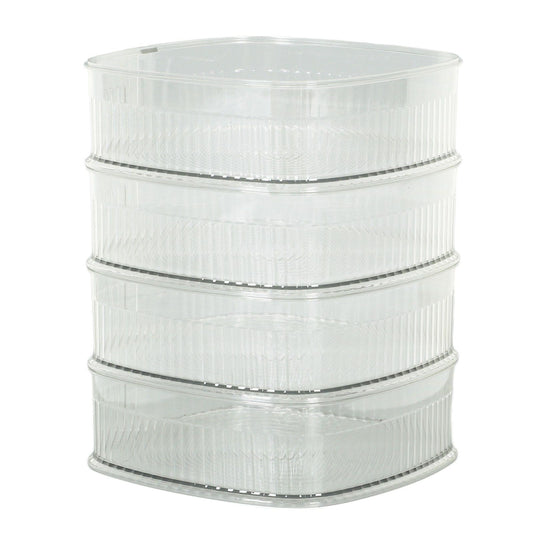 Transparent Dish Dust Cover Dustproof Multi Layer Dish Cover Multifunctional Food Cover 4 Layer V1294-YM0521-3118230076512