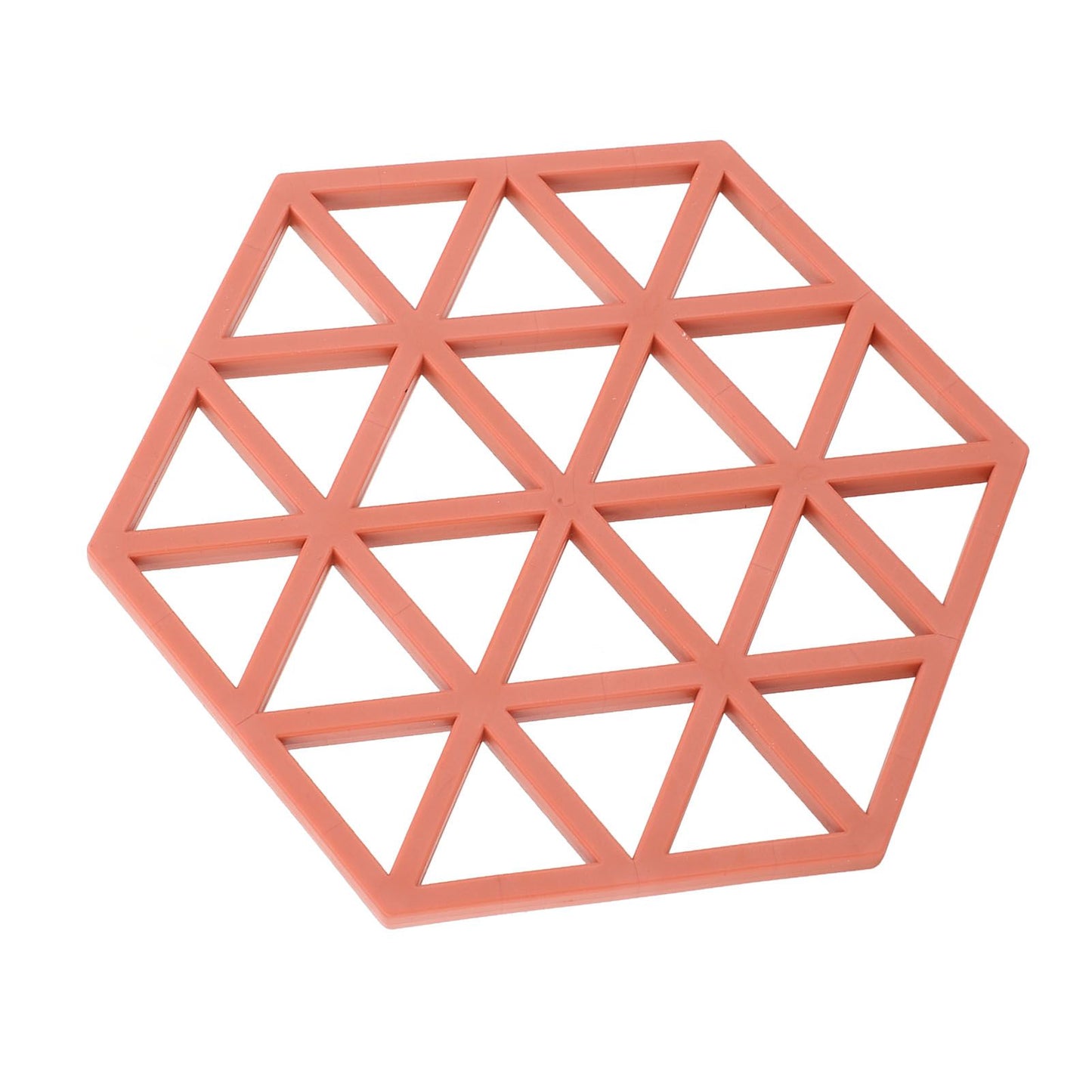 5pc Silicone Hexageon Placemat Heat Insulation Dish Cup Bowl Mat for Dining Table Red V1294-YM0521-3118230086312