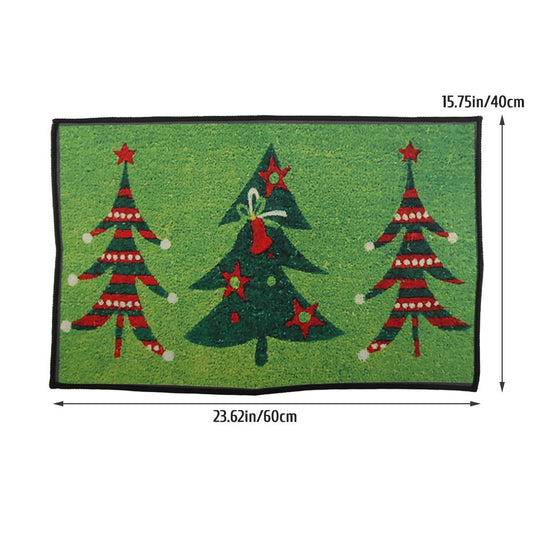 Christmas Doormat Xmas Flannel Floor Mat Merry Christmas Home Entrance Door Mat Anti Slip Floor Rug for V1294-YM0523-10318235