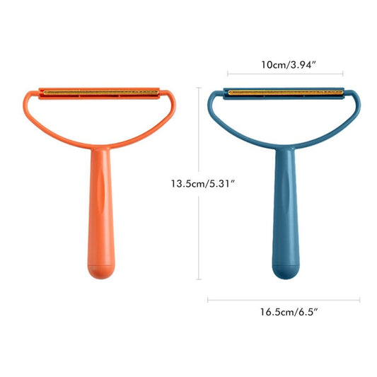 Portable Lint Remover for Clothes Blankets Manual Fuzz Shaver Reusable Double Sided Lint Remover Brush V1294-YM0523-10319733