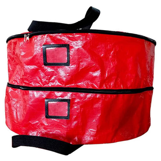 Double Layer Christmas Wreath Storage Bag Large Capacity Wreath Storage Container Wreath Storage Box with V1294-YM0523-10321917
