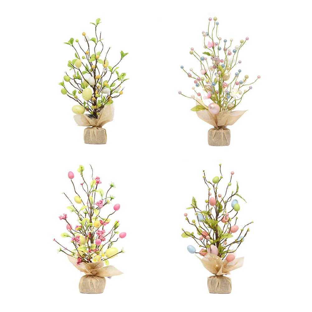 45cm LED Lights Easter Egg Decoration Tree Easter Decorations Eggs Tree Home Desk Decor Scene Shopping Mall V1294-YM0523-10335300
