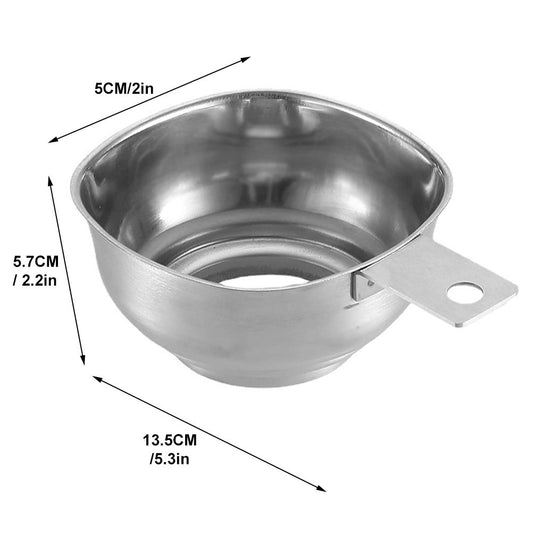 Large Opening Funnel Stainless Steel Jam Funnel Filling Aid Jam Funnel with Handle Protection for Jam Liquid V1294-YM0523-10335597