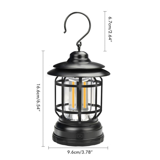 Portable Retro Lamp Outdoor Lighting Battery Charging Lamp Camping Super Bright LED Camping Retro Horse Lamp V1294-YM0523-10335653