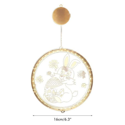 Easter LED Lights with Suction Cups Window Hanging Decoration Lights 3D Acrylic Lights for Home Dining Room V1294-YM0523-10335751