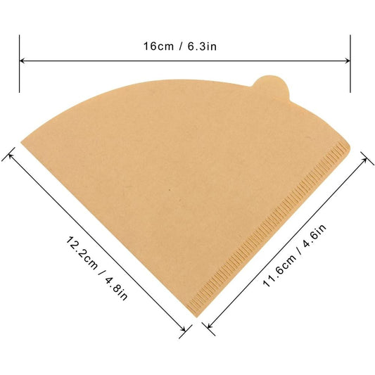 100 Pcs V60 Cone Coffee Filters Paper Coffee Filters #2 Cone Paper Natural Coffee Filters V1294-YM0523-10336044