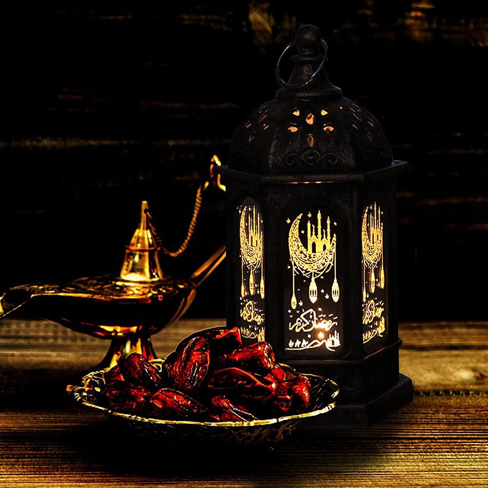 Ramadan Lantern Festival LED Electronic Night Light Decoration Table Lamp Ramadan Decoration LED Eid Mubarak V1294-YM0523-10336872