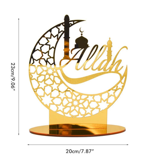 Eid Mubarak Acrylic Ornament Ramadan Decorations for Home Muslim Party Supplies Eid Ramadan Gifts V1294-YM0523-10338490