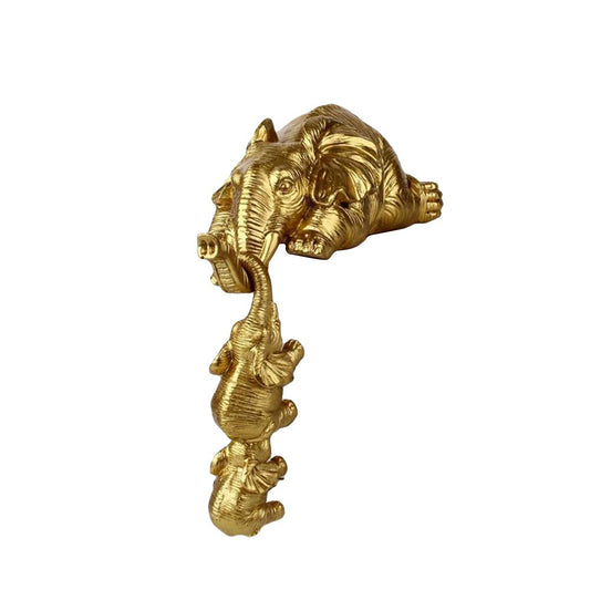 3 Pcs/Set Elephant Statues Hand Painted Elephant Resin Statues Mother Elephant Hanging 2 Baby Elephants on V1294-YM0523-10341724