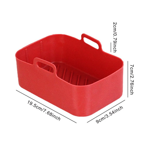 Air Fryer Silicone Pot Food Grade Silicone Double Basket Air Fryer Liners Kitchen Accessories Compatible for V1294-YM0523-10341744