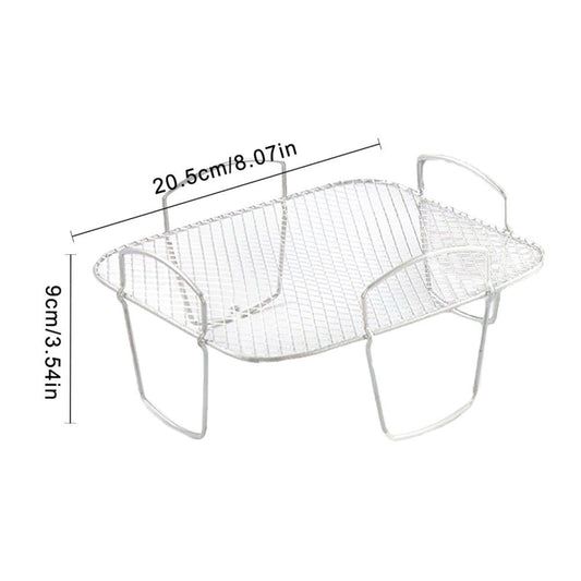 Air Fryer Rack for Air Fryer 304 Stainless Steel Food Dehydrator Rack Toast Rack Grill Air Fryer Accessories V1294-YM0523-10343035