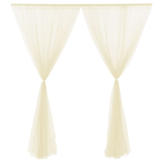 Nylon Gauze Wedding Party Window Screen Decoration Photography Photo Props Translucent Curtains V1294-YM0523-220322QY04-9