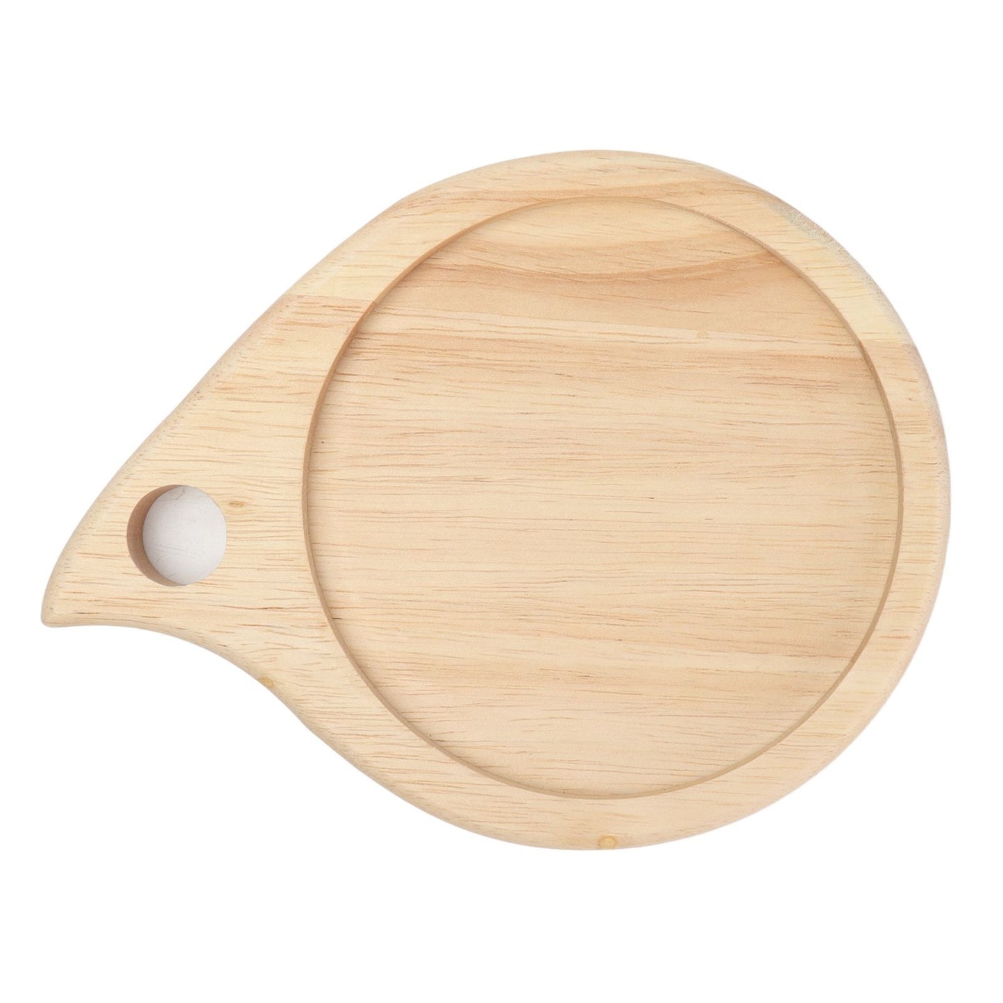 Camping Wooden Cutting Board Multi Purpose Small Round Chopping Board Charcuterie Plate for Fruit Snack V1294-YM0523-3111210371511