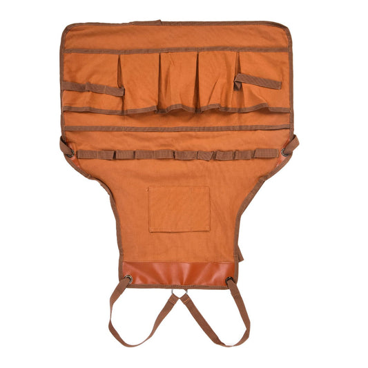 Outdoor Canvas Apron Multifunctional Woodworking Apron for Gardening Camping Barbecue V1294-YM0523-3111210386211
