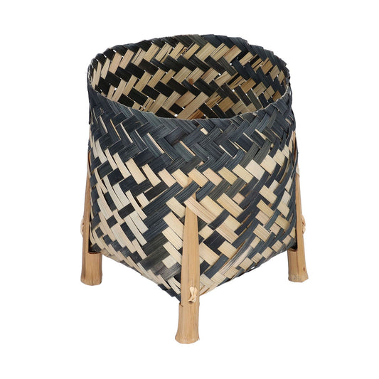 Handwoven Basket Northern Europe Style Bamboo Weaving Plant Basket for Home Decoration V1294-YM0523-3111210387011