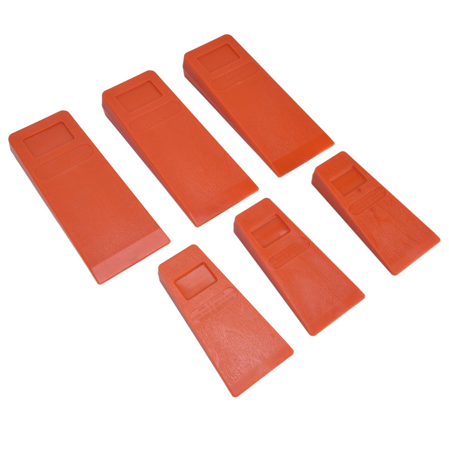 6pcs Chainsaw Wedges Increasing Friction Red Durable Plastic Tree Cutting Supplies for Woodworking V1294-YM0523-3111210402511