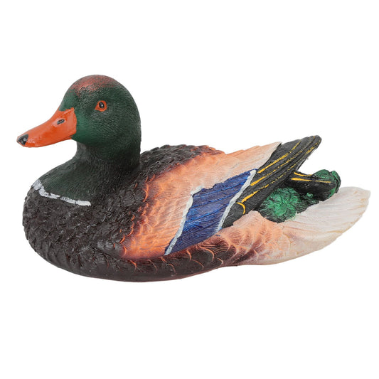 Simulation Water Floating Duck Sculpture Ornament Synthetic Resin Artware Fountain Pond Decoration V1294-YM0523-3111210410711
