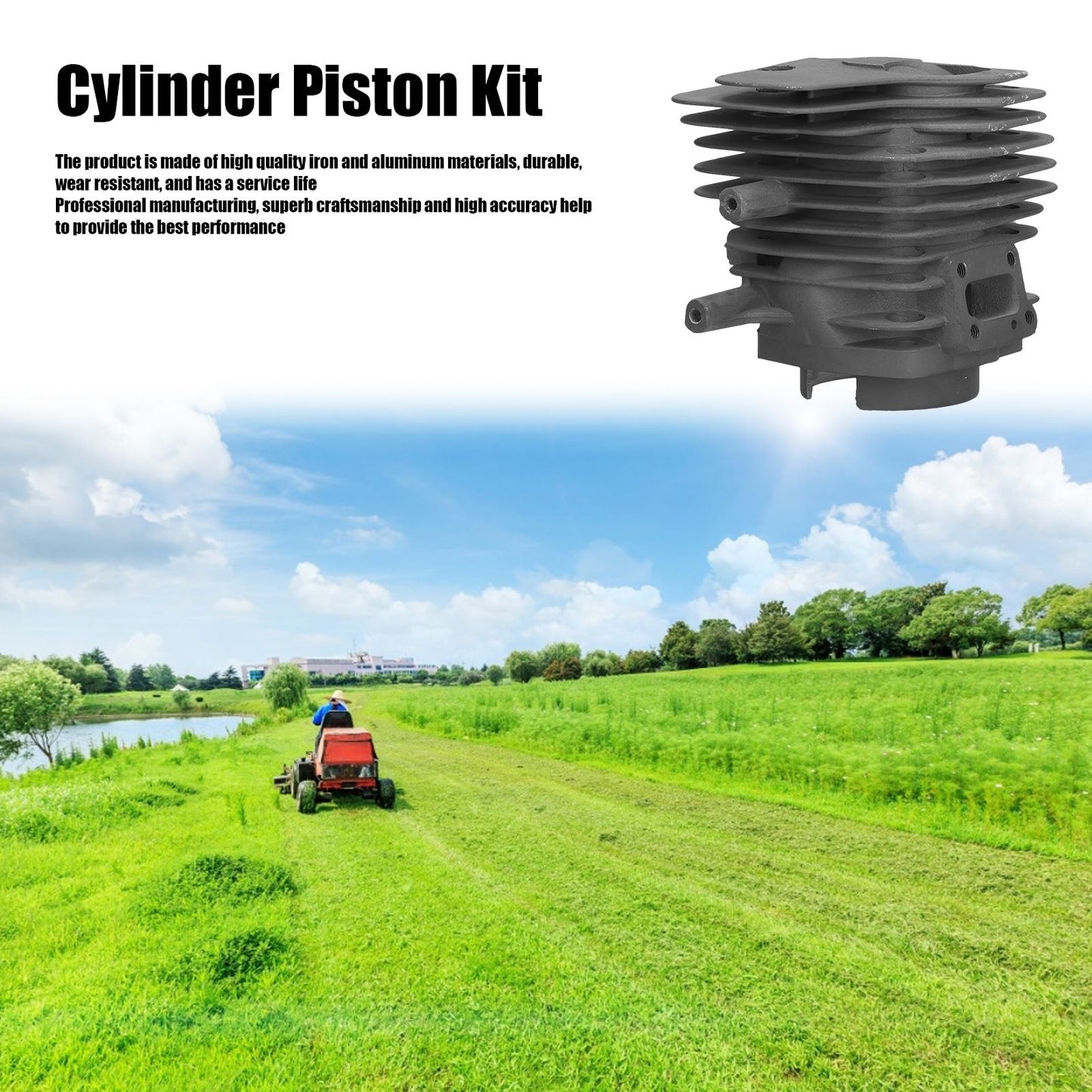 50MM Cylinder Piston Assembly Chainsaw Accessories for Husqvarna K650 K700 Chainsaw V1294-YM0523-3111210412711